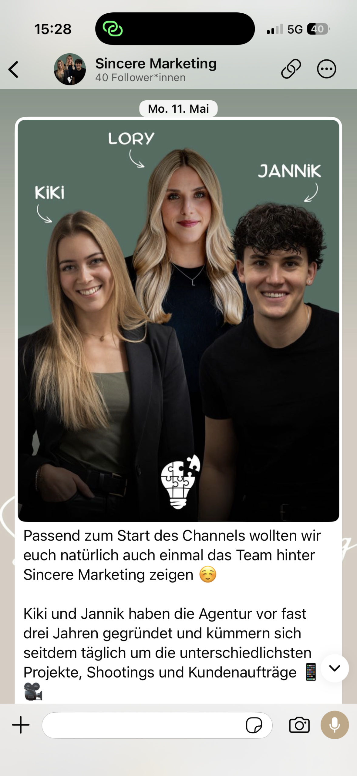 Sincere Marketing WhatsApp Channel