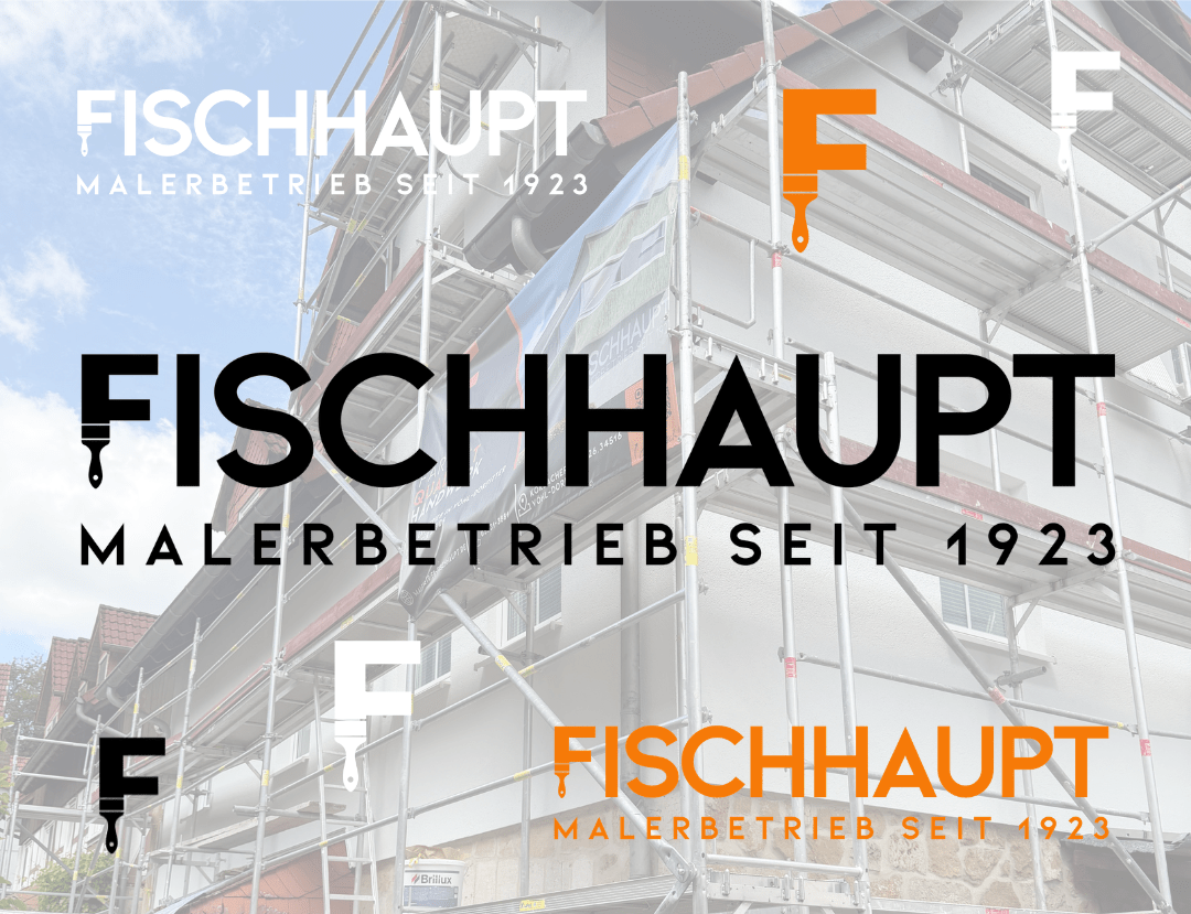Malerbetrieb Fischhaupt Logo Design